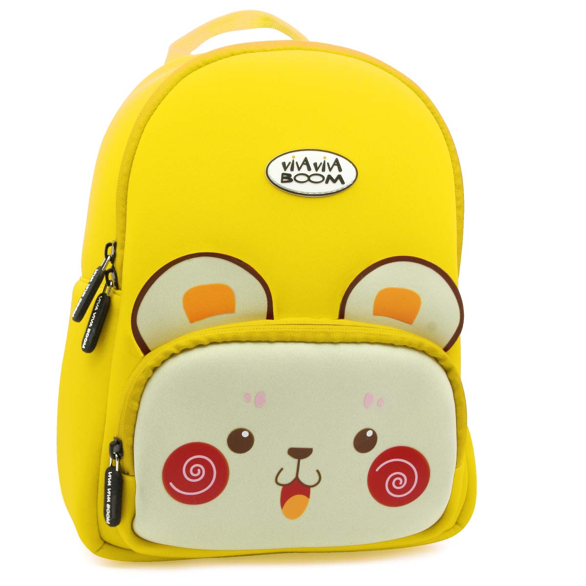 Kids Backpack for Camping, Travel & School - Cute Cartoon Mini Backpack for Girls & Boys Under 10 - Lightweight PP Picador Small Bag (Yellow) - Perfect for Day Trips, Hiking & Classroom Use