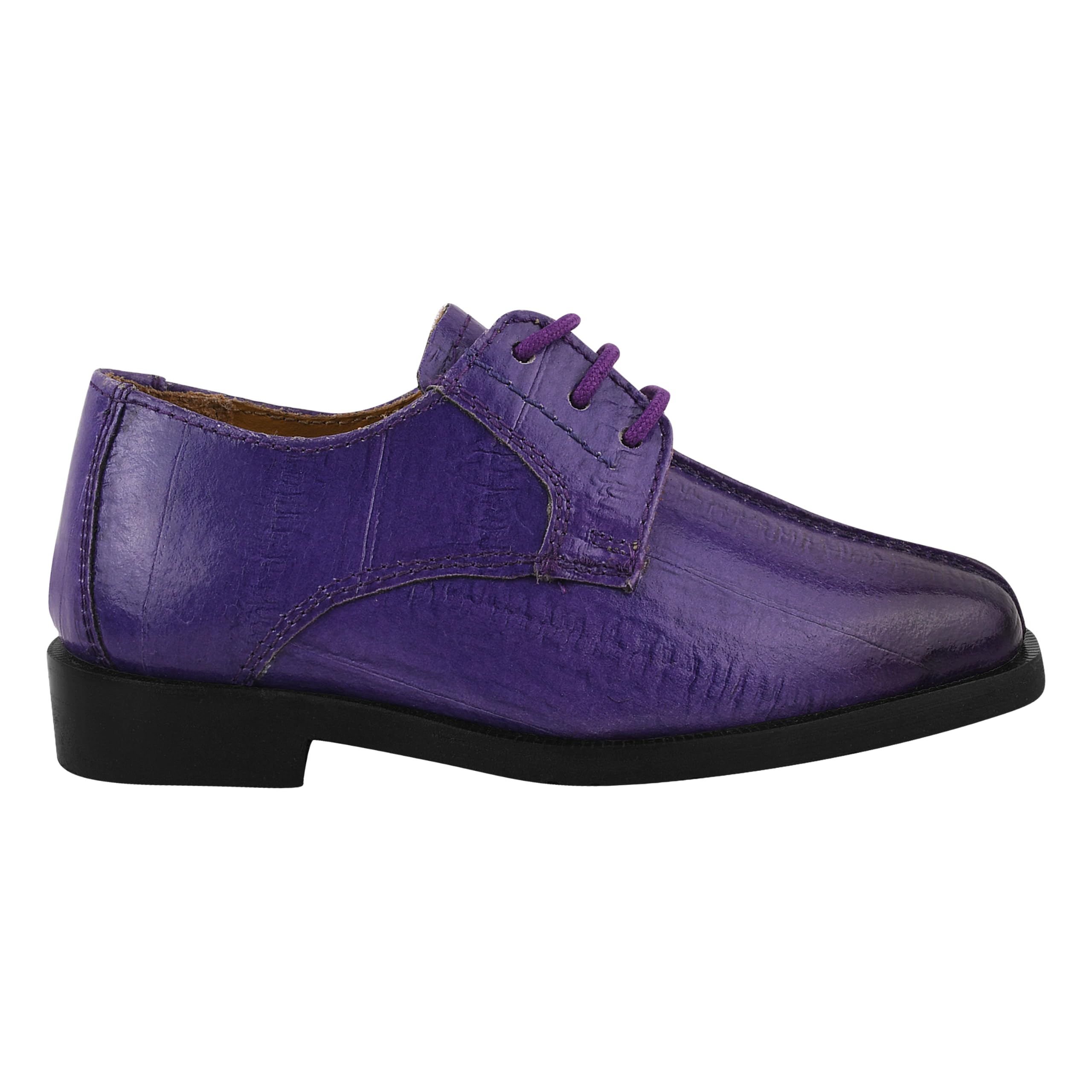LIBERTYZENO Boys Genuine Leather Oxford Dress Shoes with Animal Print - Lace Up Formal Shoes for Toddlers & Kids - Perfect for Easter Gifts, School Events & Special Occasions