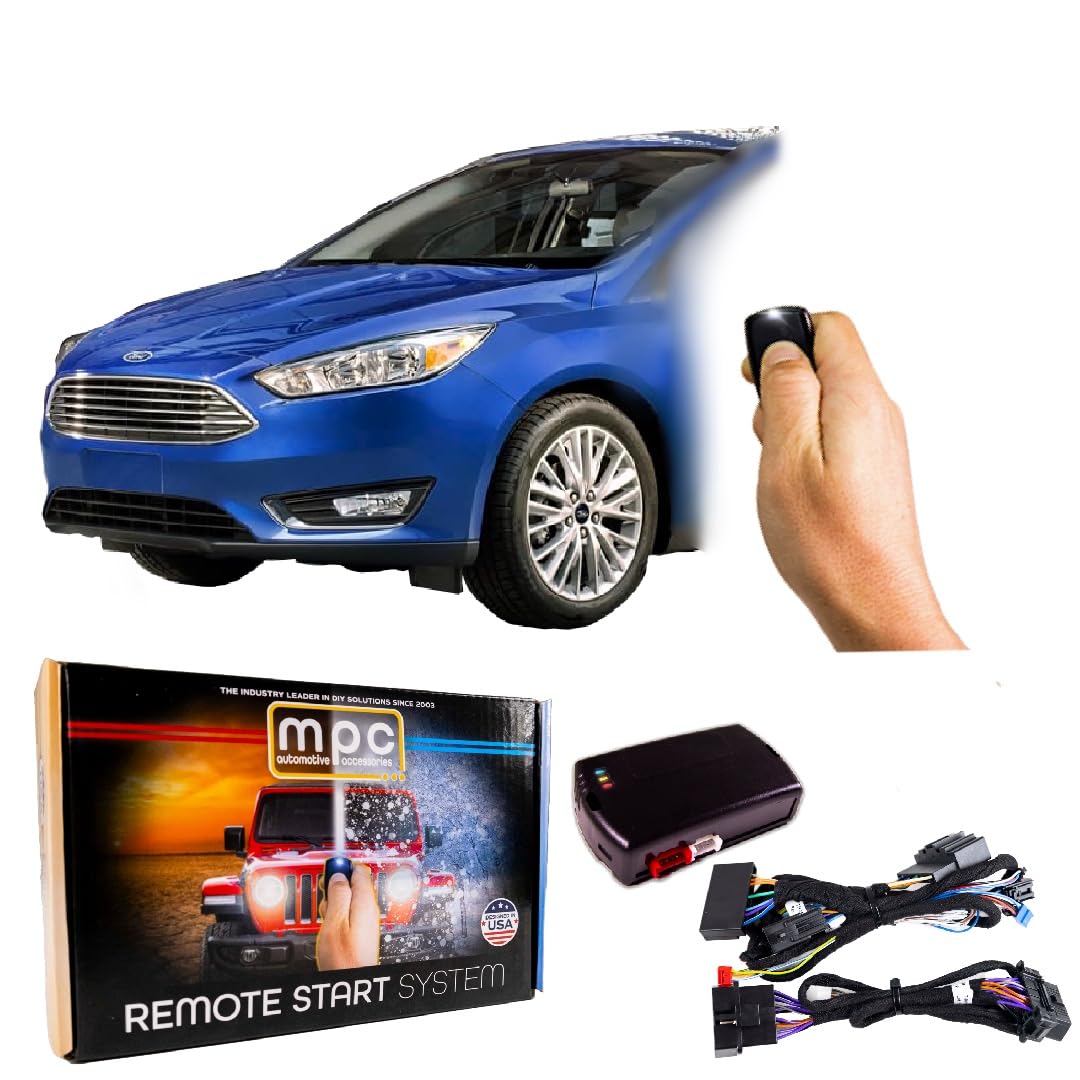 MPC Factory Remote Start Kit for 2016-2018 Ford Focus | Key-to-Start | Gas Engine | Plug & Play Installation | 24/7 US Tech Support | Perfect for Cold Weather & Secure Remote Vehicle Access