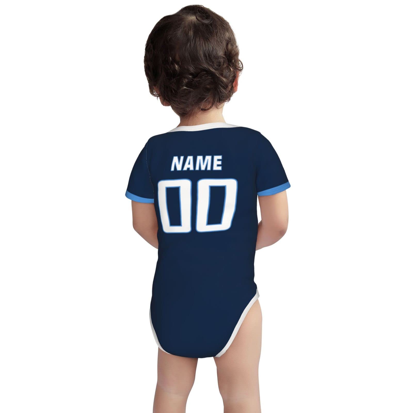 Personalized Baby Clothes - 100% Cotton Custom Baby Suit with Name & Number - Perfect Newborn Gift for Christening, Birthday & Photo Shoots