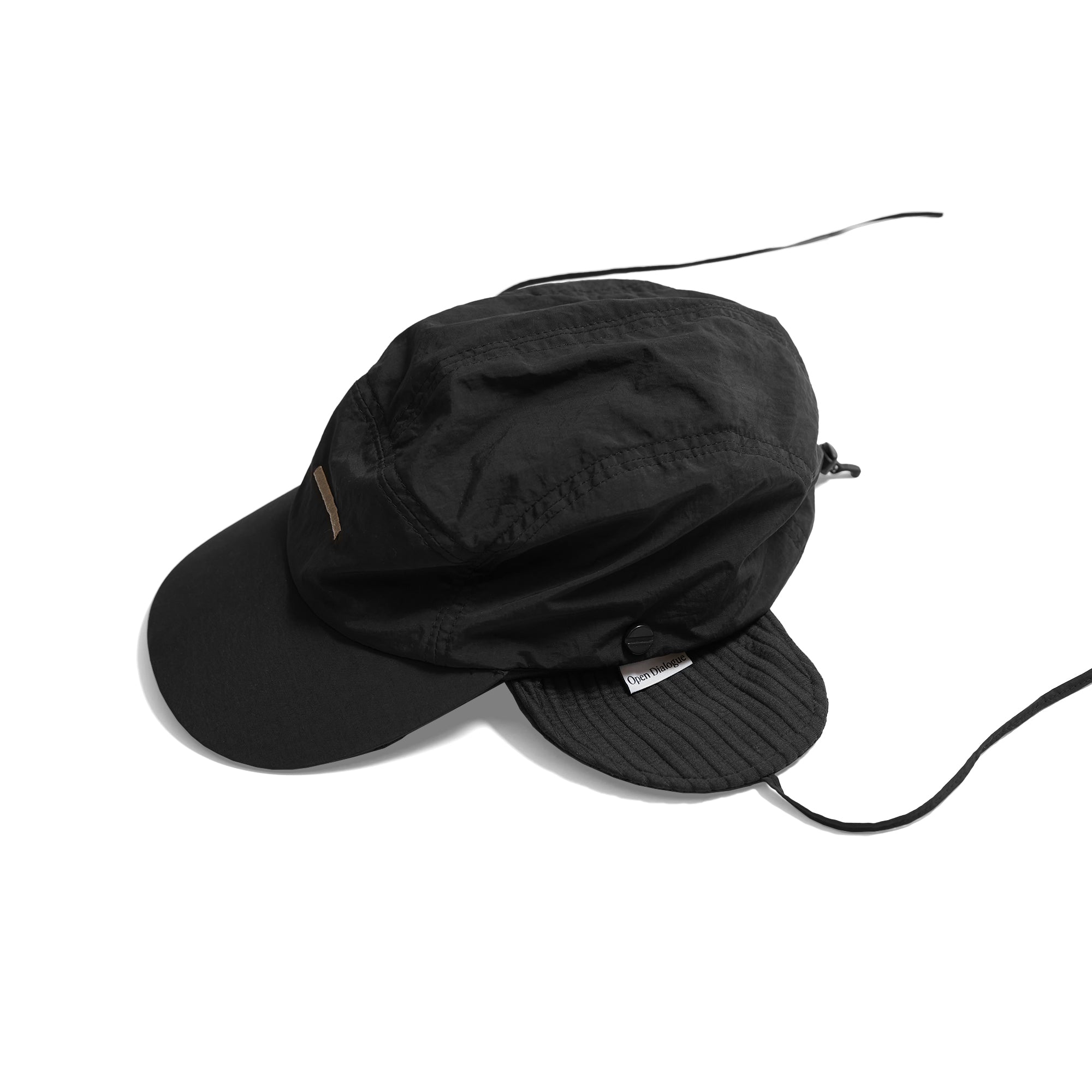 Open Dialogue x Meanwhile Cover Cap Black - Stylish Unisex Baseball Hat for Outdoor Activities, Sports & Casual Wear