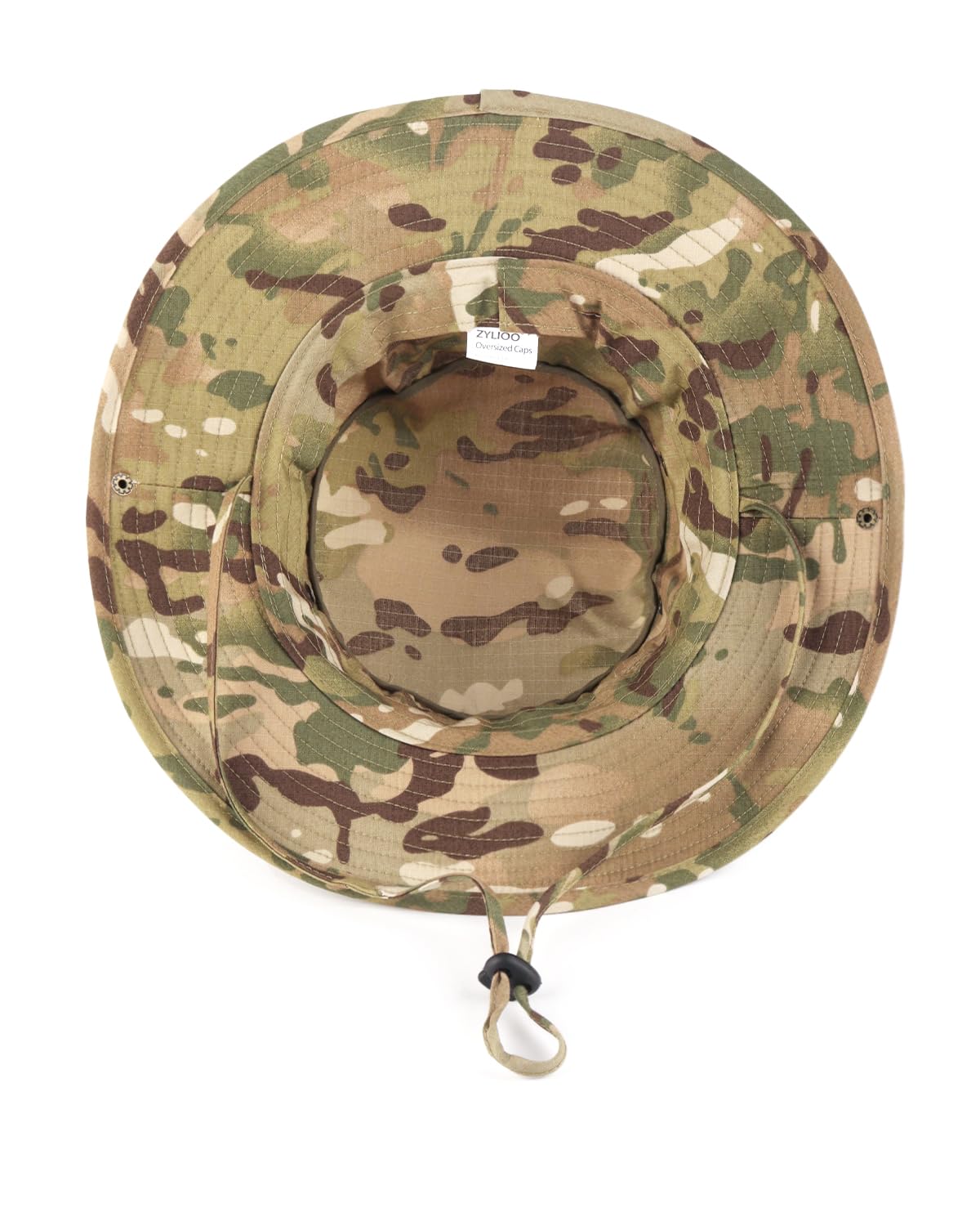 Zylioo XXL Oversized Boonie Sun Hat - Military Tactical Safari Hat for Big Heads - Lightweight Hunting Hat with Adjustable Strap - Perfect for Outdoor Adventures, Hiking, Fishing & Beach Activities