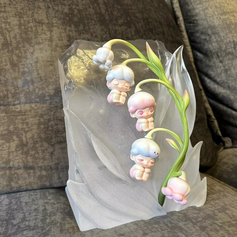 DIMOO Lilies Of The Valley Limited Edition Collectible Figure - Cute Anime Style Home Decor & Gift for Collectors - Perfect for Display Shelves, Office Desks, and Birthday Presents