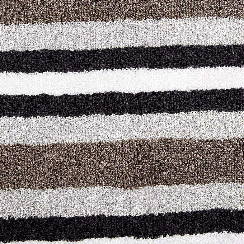 Premium Cotton Striped 2-Piece Bath Sheet Set - Medium Weight, Soft & Absorbent Towels for Spa, Bathroom, and Beach Use