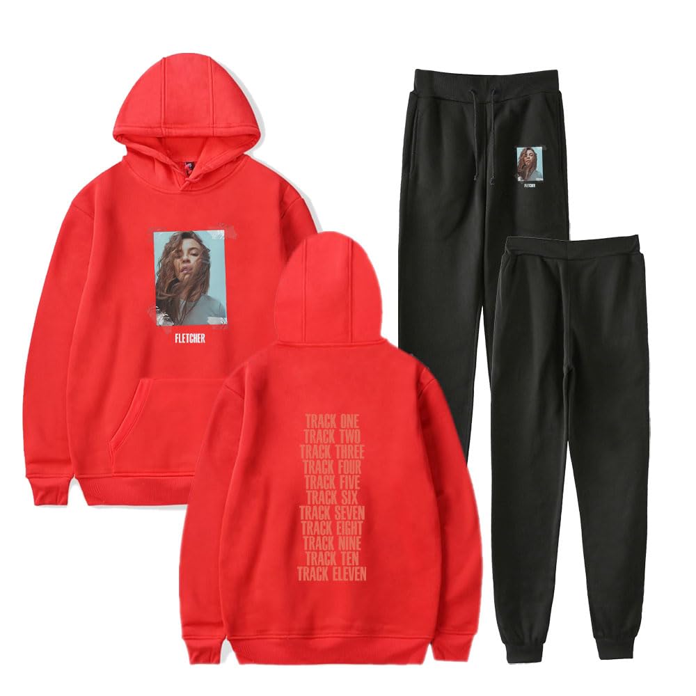 FLETCHER World Tour Hoodie & Jogger Pants Set for Men & Women - Matching Sweatshirt & Sweatpants Outfit | Concert Merch, Lounge Wear, Casual Street Style