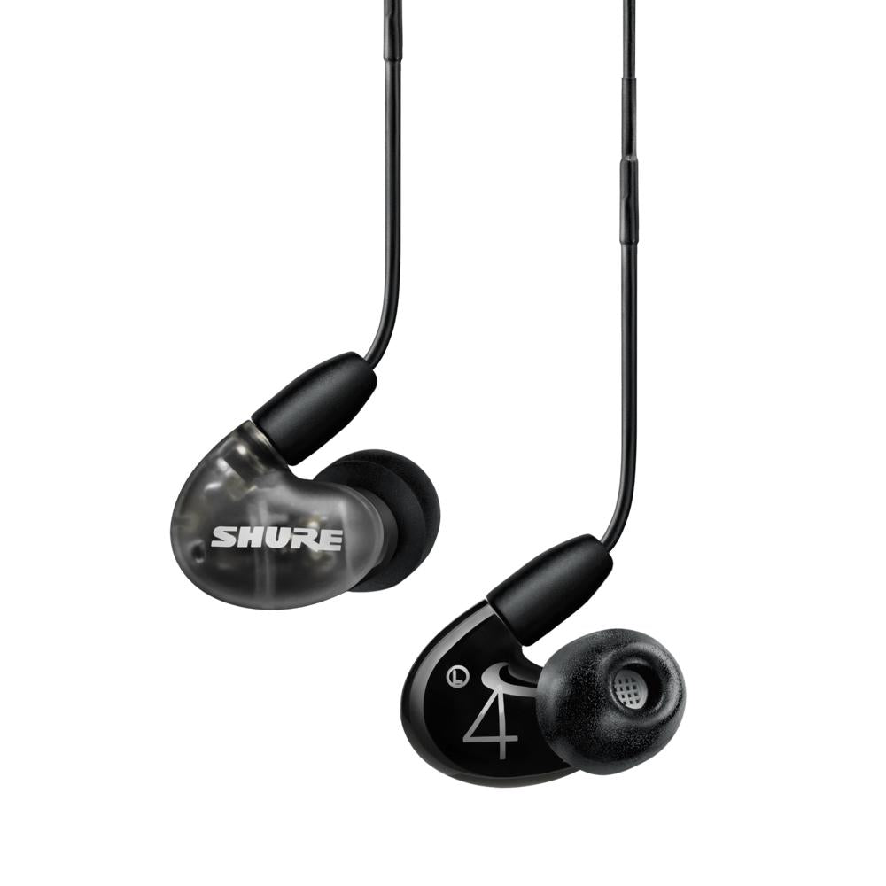 Shure AONIC 4 Wired Sound Isolating Earphones with Remote + Mic (Open Box) - Premium Noise Cancelling In-Ear Headphones for Music, Gaming & Calls - Perfect for Audiophiles, Travel & Office Use