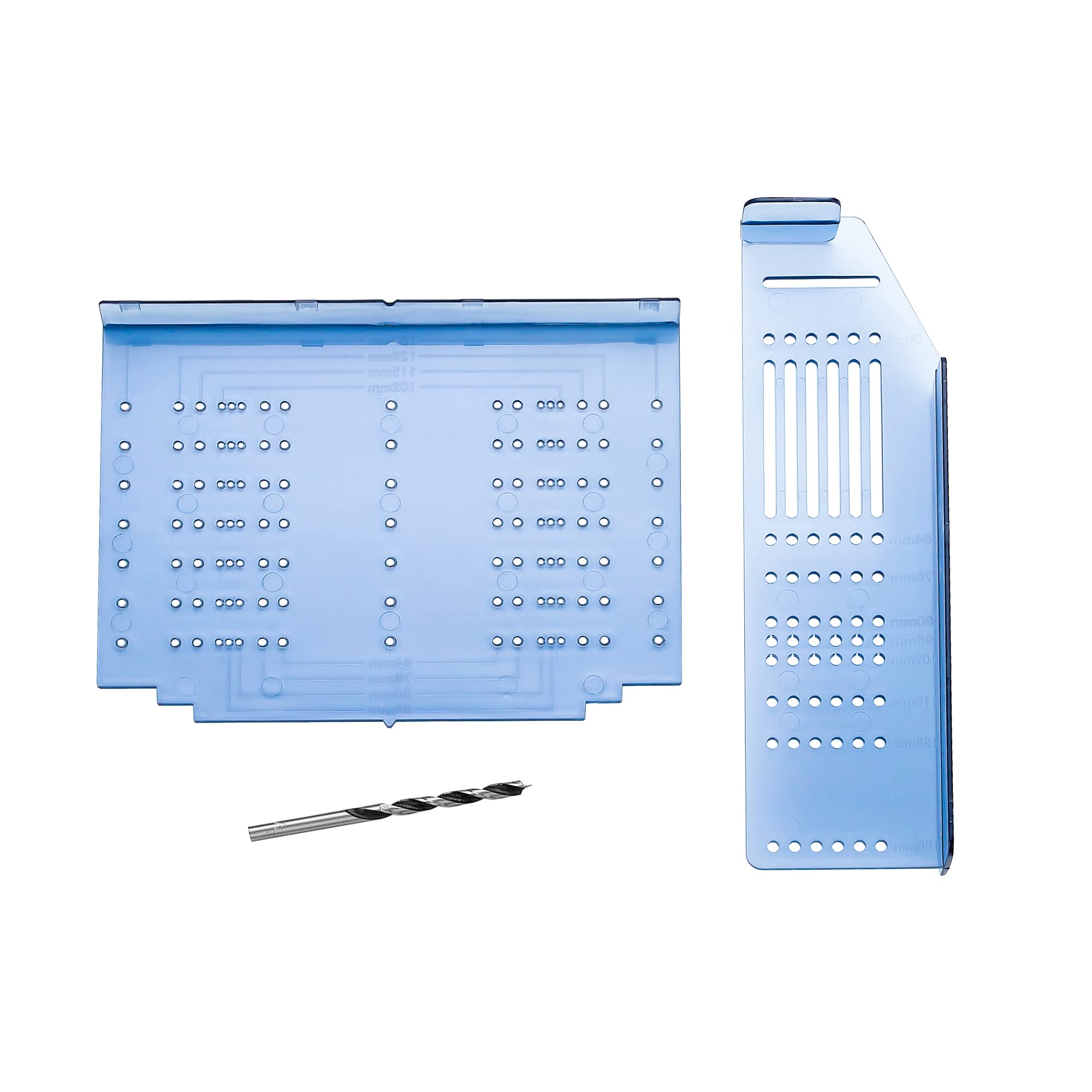 **Cabinet Hardware Installation Jig Kit - Adjustable Drill Template Guide for Cabinet Knobs & Drawer Pulls - Includes Drill Bit - Perfect for DIY Kitchen & Bathroom Upgrades**