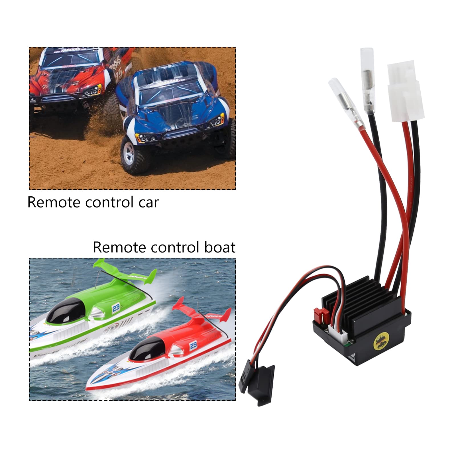 320A High Voltage Waterproof Brushed ESC for RC Cars, Buggies & Trucks - Durable Electronic Speed Controller for Off-Road Racing & Crawling