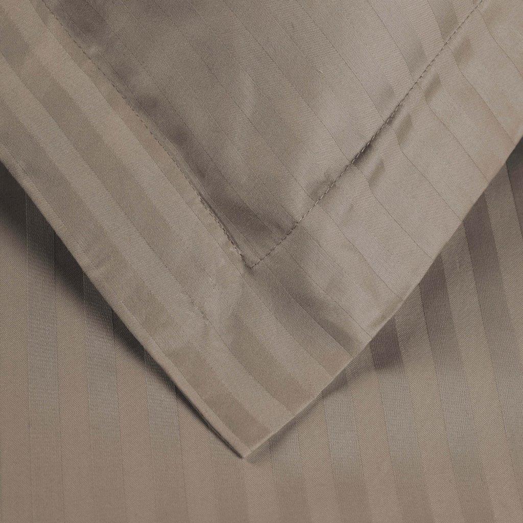 Luxury Egyptian Cotton 600 Thread Count Duvet Cover Set - Queen Size, Striped Design for Bedroom Decor | Soft & Breathable Bedding Set for Hotels, Guest Rooms & Master Bedrooms