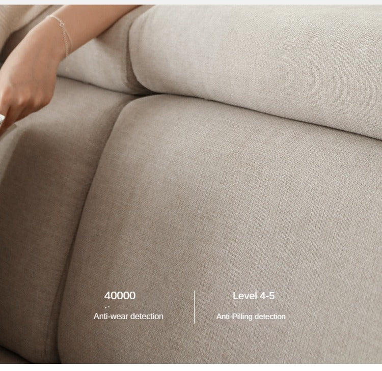 Oak & Ash Solid Wood Modern Fabric Sofa - Contemporary Living Room Furniture for Comfortable Lounging & Stylish Home Decor