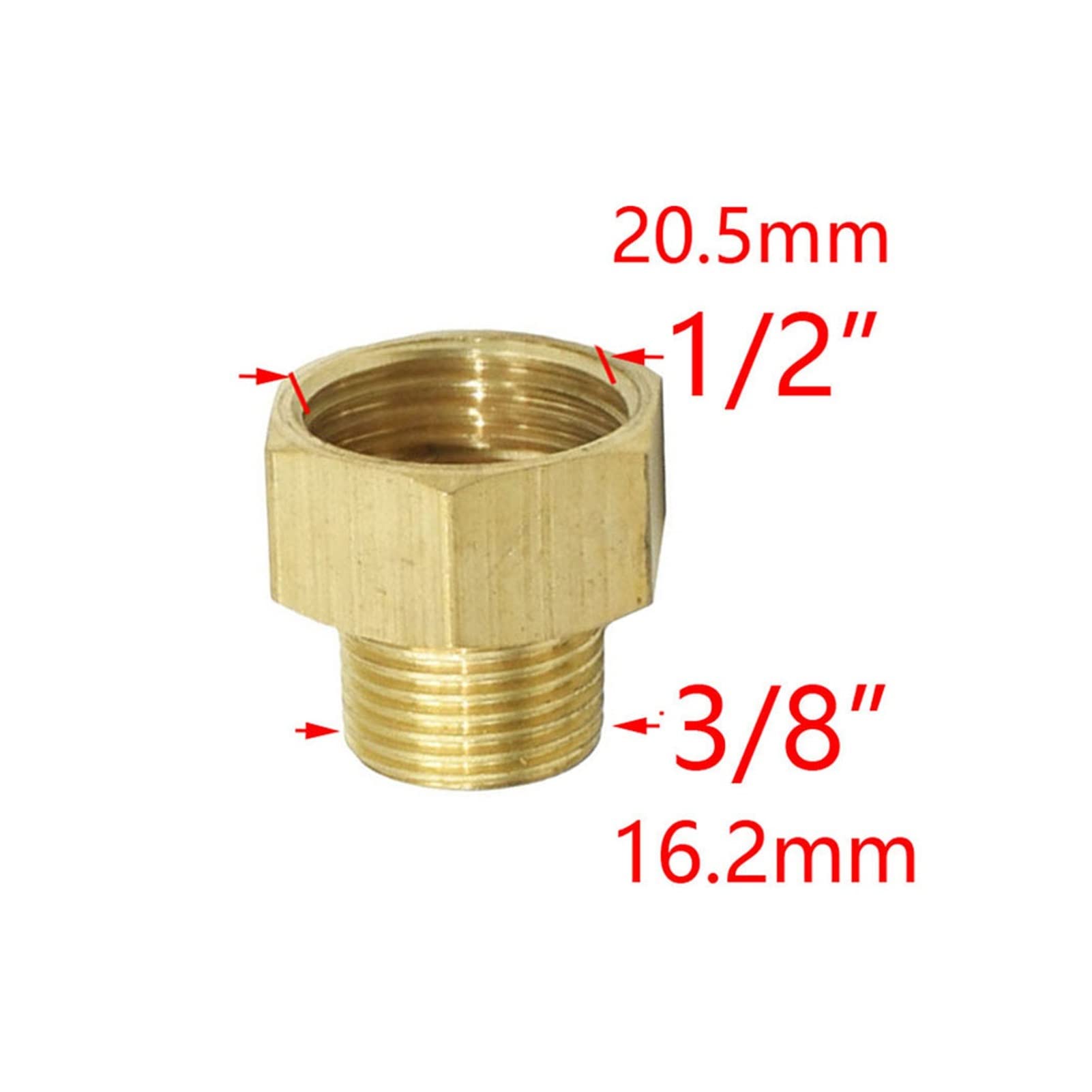 Brass Garden Hose Adapter 1/2