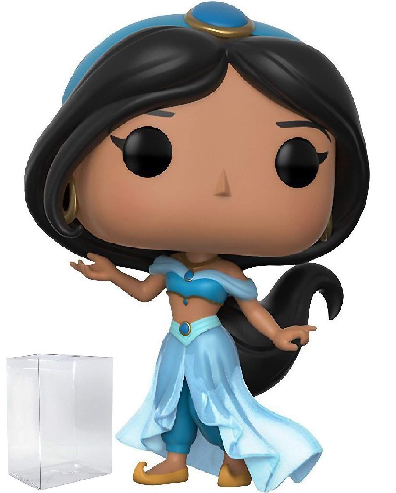 Disney Aladdin Jasmine Funko Pop! Vinyl Figure with Pop Box Protector Case - Collectible Toy for Disney Fans, Home Decor & Gift Idea