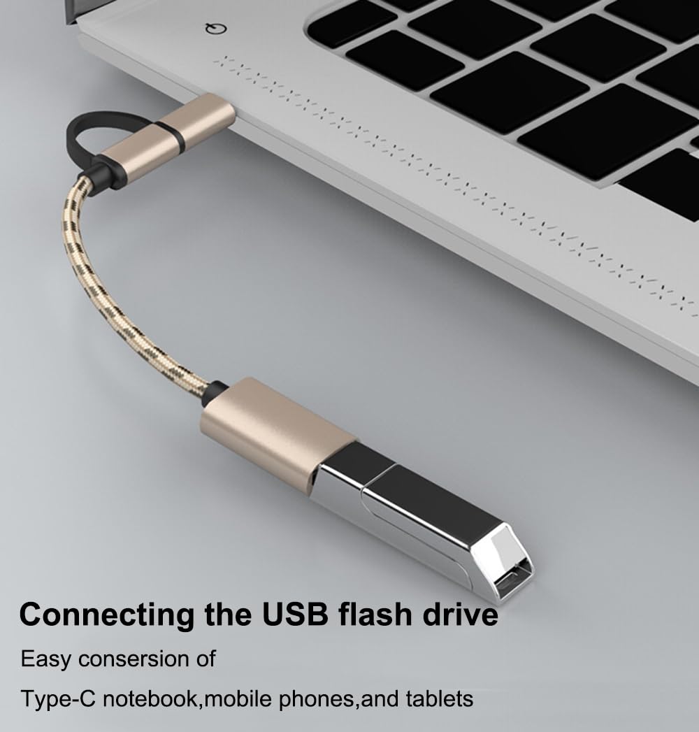 2-in-1 USB C/Micro to USB Adapter - Compatible with Samsung Galaxy & Pixel for Fast Data Transfer
