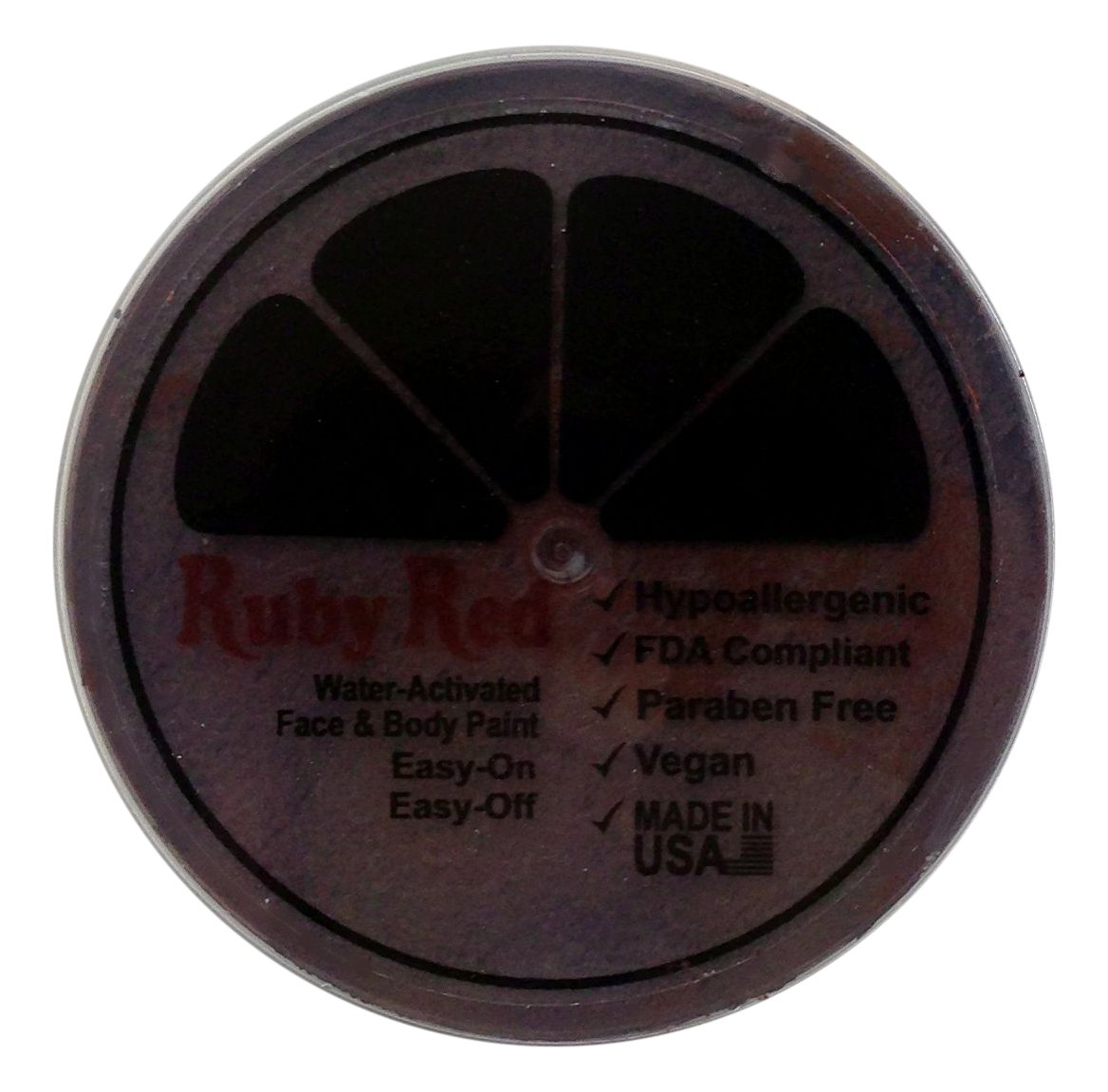 Ruby Red Face Paint - 75ML (2.5oz) Non-Toxic & Washable for Halloween, Cosplay & Body Art | Chocolate Color | Safe for Kids & Adults