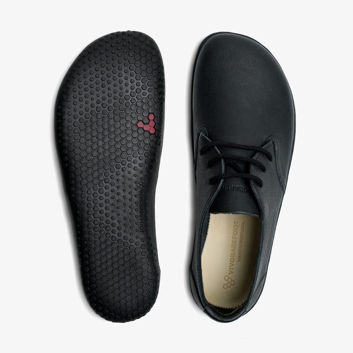 Vivobarefoot Men's RA III Barefoot Shoes in Obsidian - Minimalist Trail Running & Hiking Shoes for Natural Movement