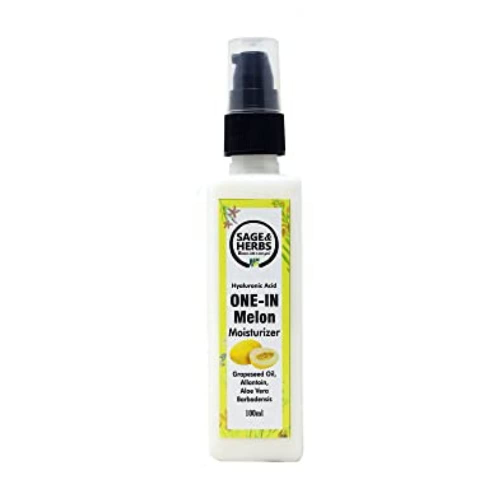 Sage & Herbs Meleon Moisturizing Body Lotion for Women & Men - Hydrating & Nourishing Dry Skin, Promotes Glowing Complexion, 100ml - Perfect for Daily Skincare Routine & Post-Shower Hydration
