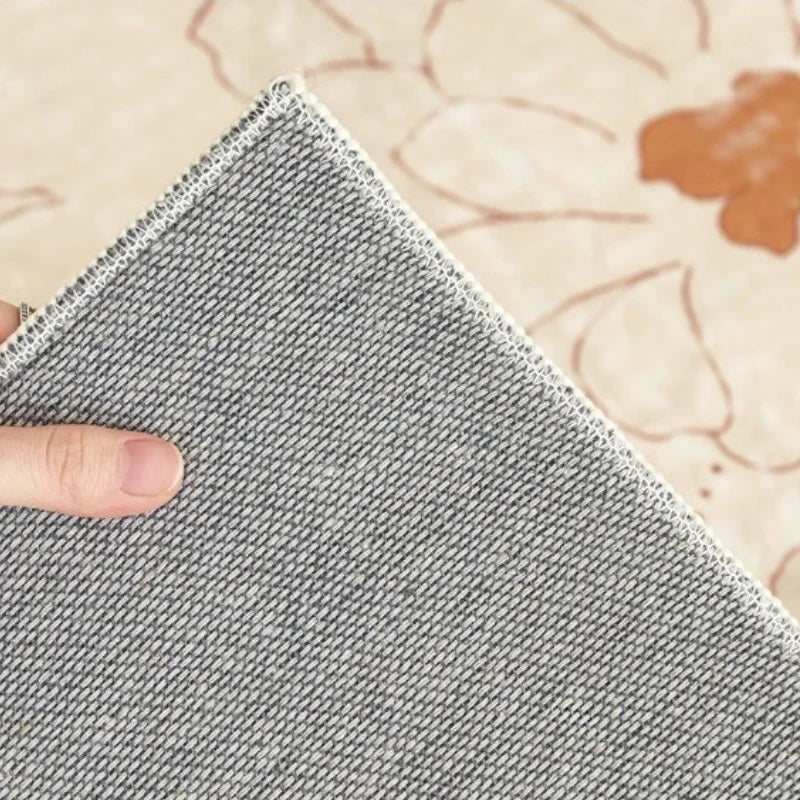 Briella Antibacterial Velvet All-Season Persian Waterproof Area Rug - Soft Non-Slip Living Room Carpet for Bedroom, Nursery & Home Decor