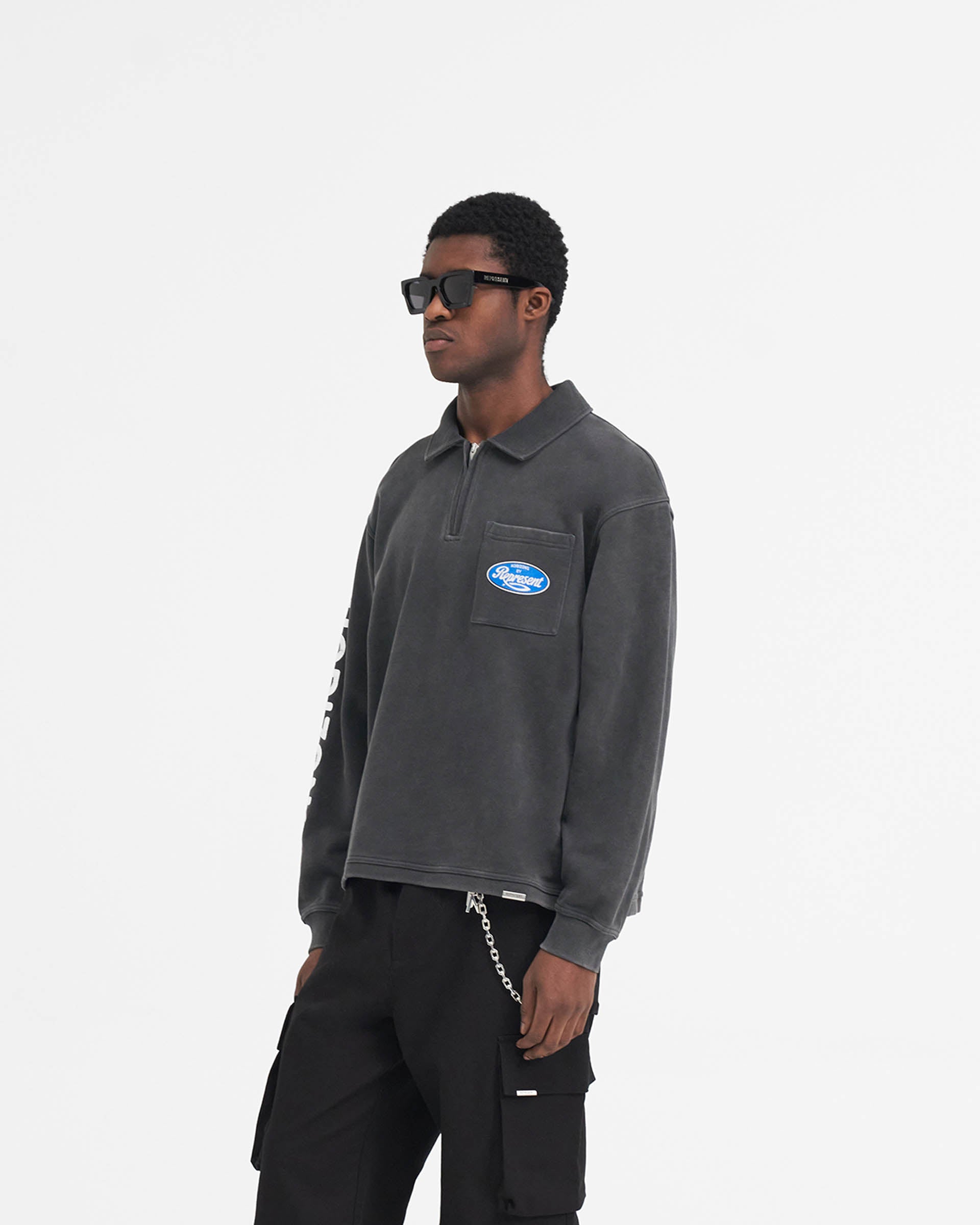 Classic Quarter Zip Sweater in Aged Black | Vintage Style Pullover for Men & Women | Perfect for Casual Outings, Layering & Fall Fashion