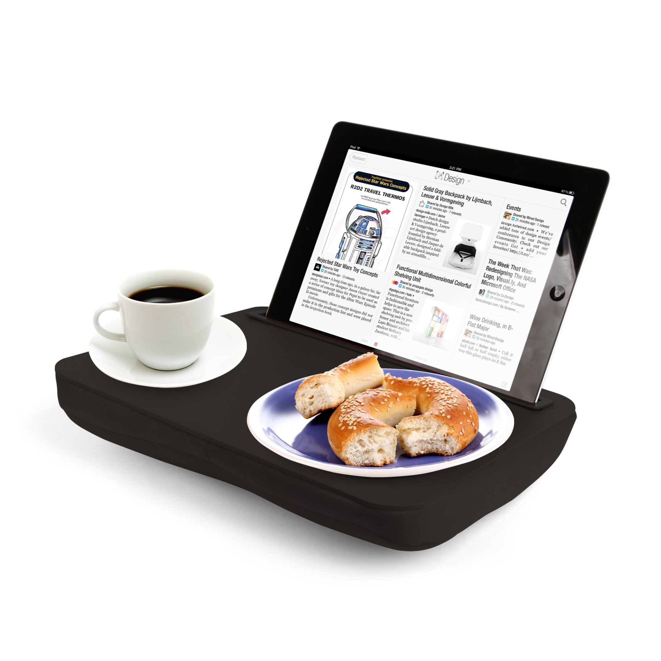 Wooden Laptop Bed Desk - Adjustable & Portable Lap Tray for Work, Study, or Breakfast in Bed - Perfect for Home, Office, or Dorm Use