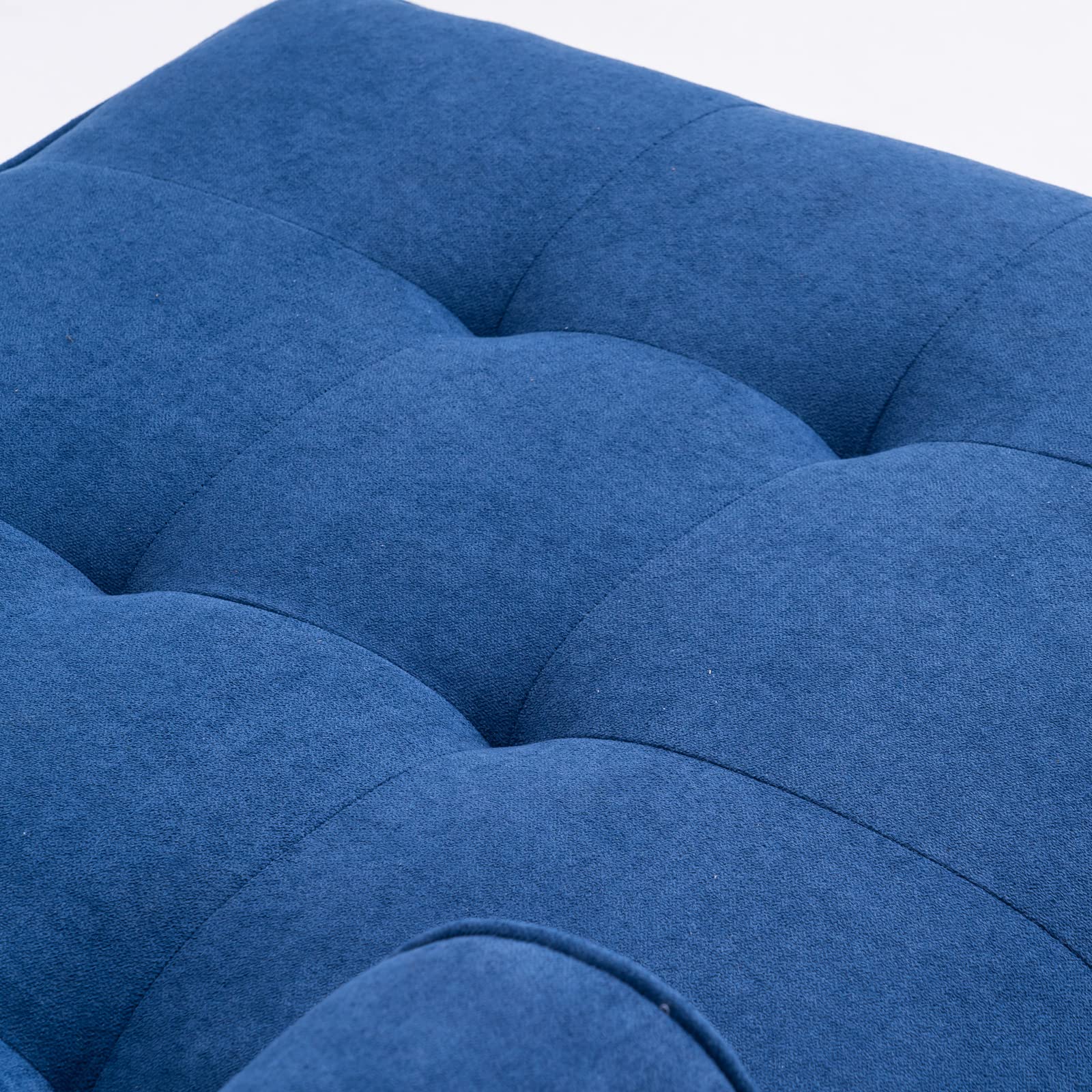 Velvet Chaise Lounge Sleeper Sofa Bed - 59