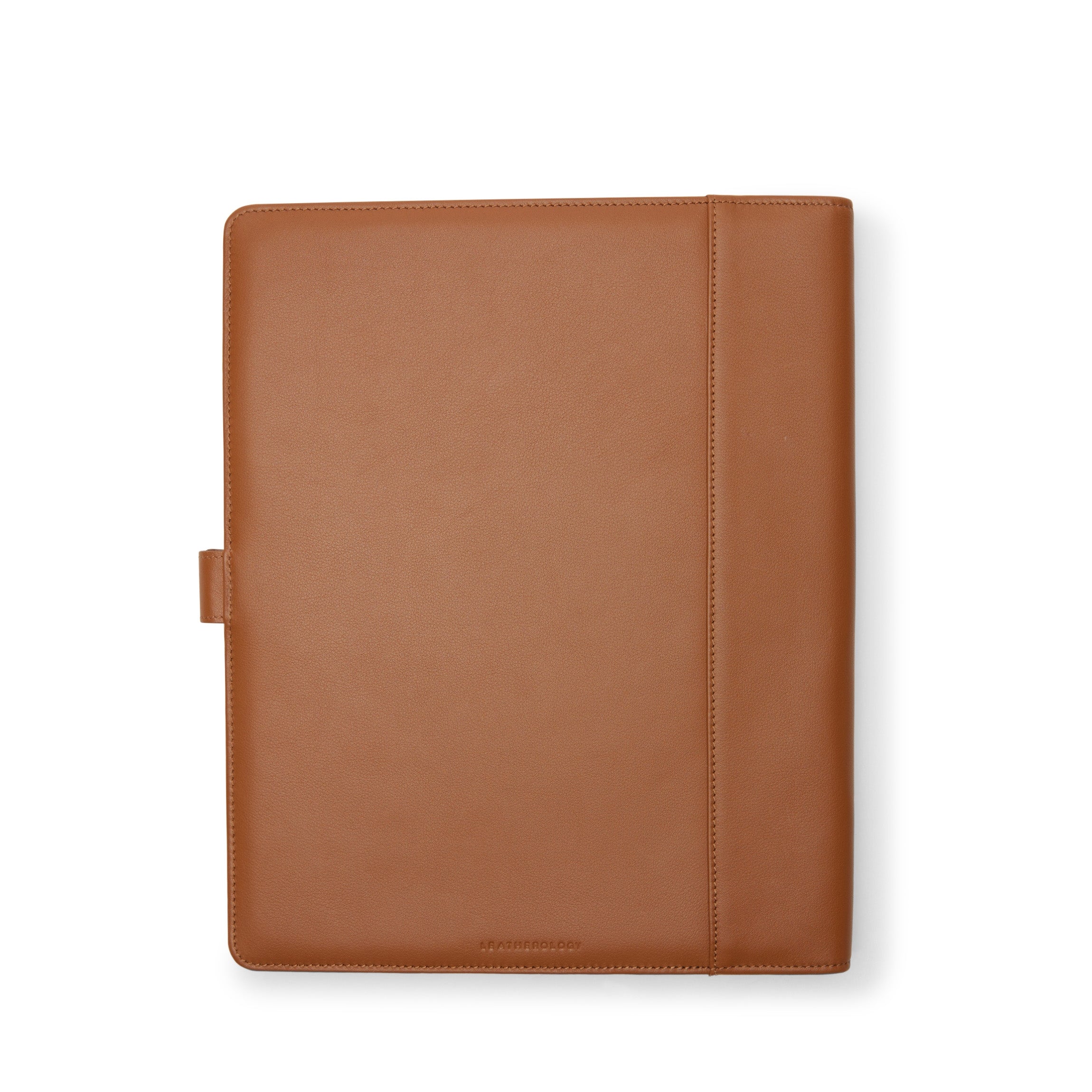 Premium Cognac Leather Snap Bound Journal - Lined Notebook for Writing, Note Taking & Journaling - Perfect for Office, School & Travel