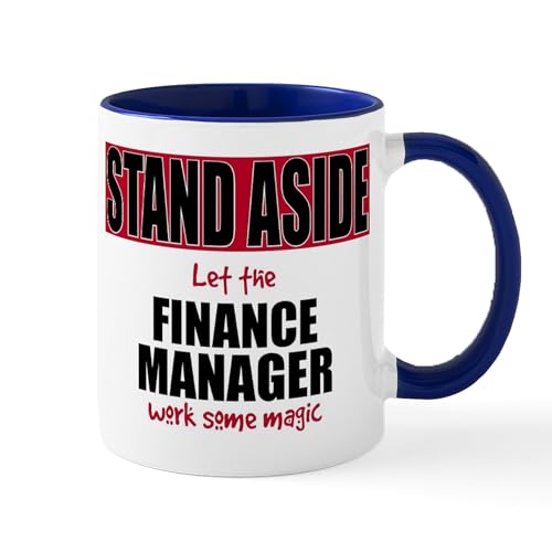 White/Navy Inside - Finance Manager Mugs