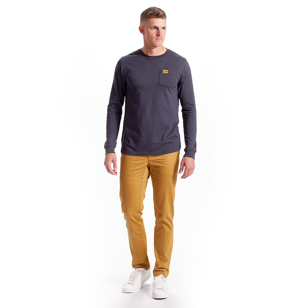 The Landmark Project x PEARL iZUMi Men's Long Sleeve Graphic Tee - Comfortable Casual Shirt for Cycling, Hiking & Outdoor Adventures