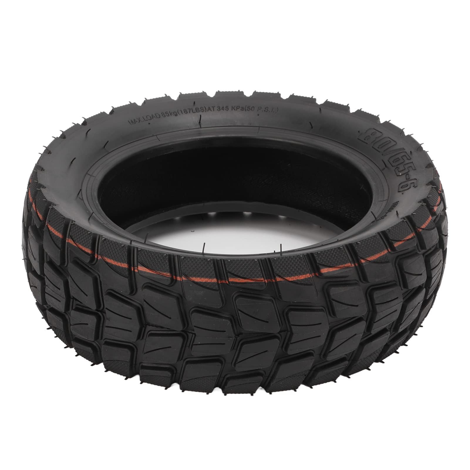 80/65-6 Electric Scooter Tire - Shock Absorbing Rubber Replacement Wheels for All Weather Conditions | Perfect for Commuting, Off-Road & Rainy/Snowy Days