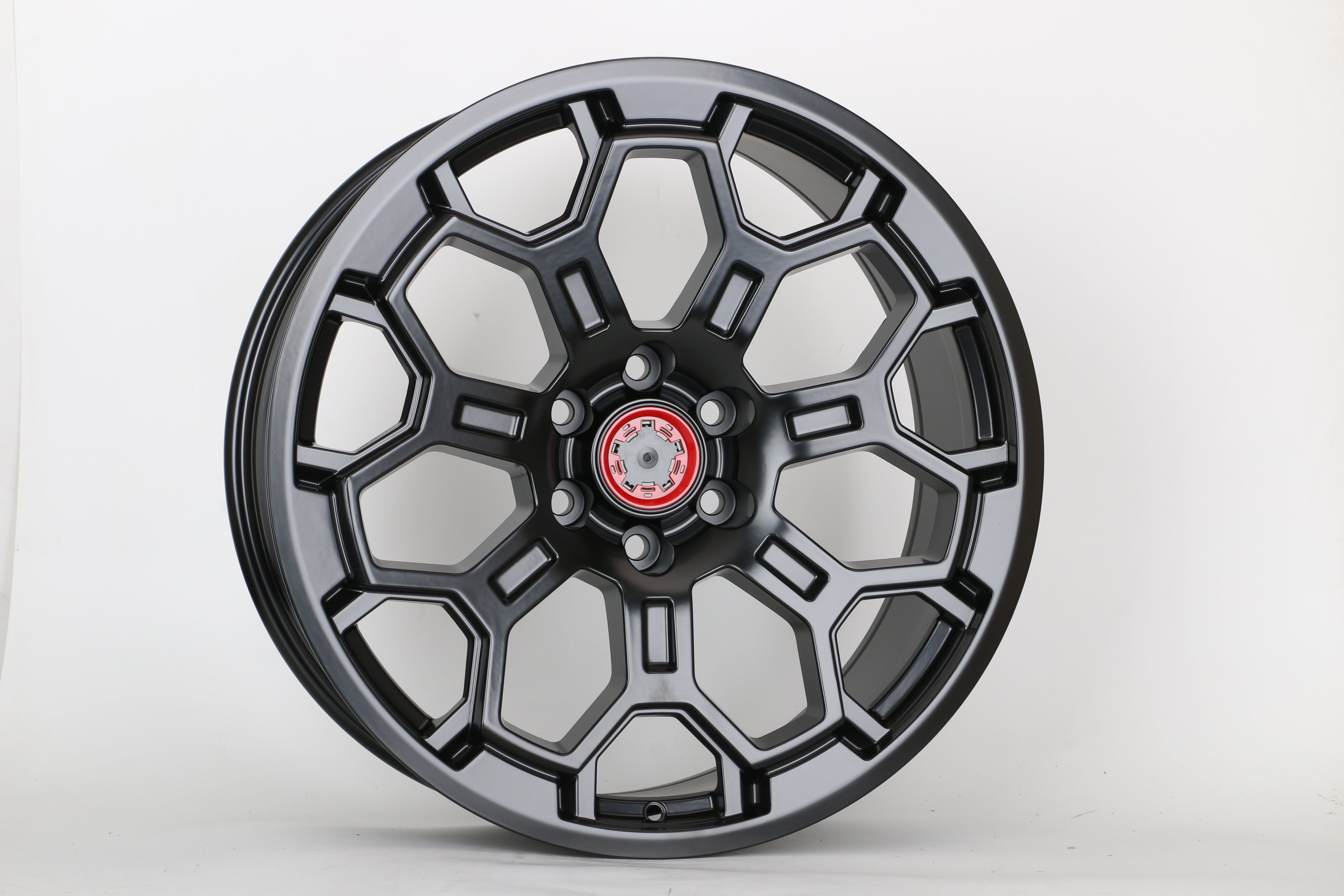 18-Inch Satin Black Pro-Style Flow Formed Wheels for Toyota Tundra & Sequoia - High-Performance Alloy Rims for Off-Road, Street, and Custom Truck Builds