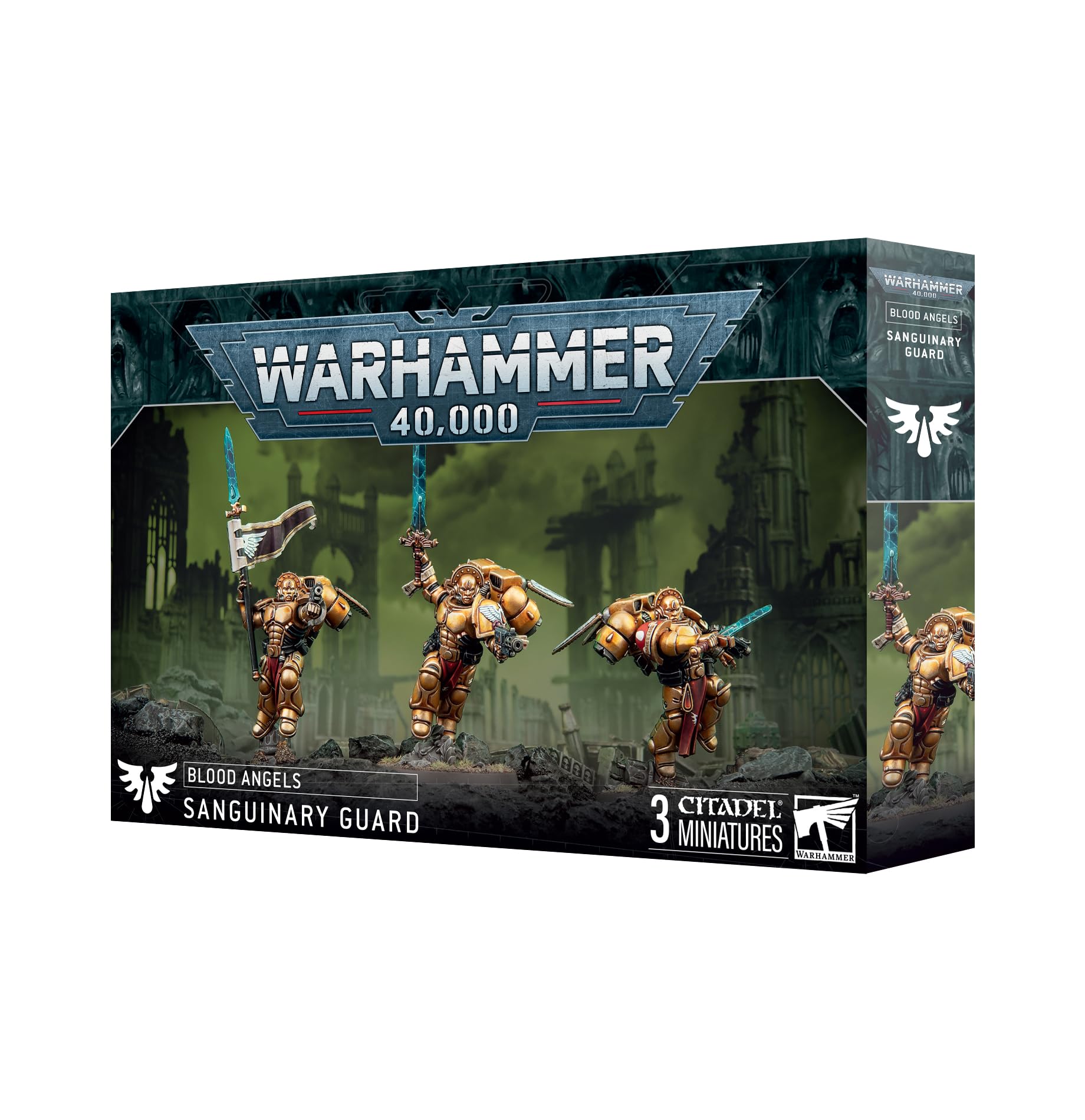 Blood Angels Sanguinary Guard Warhammer 40K Miniatures - Premium Tabletop Gaming Figures for Warhammer 40,000 Collectors and Battle Scenes