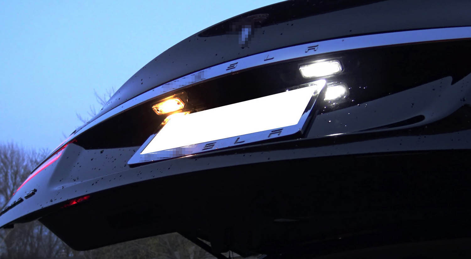 Direct Bolt-On Replacement White Full LED License Plate Lights for 2012-2016 Tesla Model S - Upgrade Your Car Lighting for Nighttime Safety & Style
