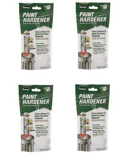 3.5 oz Paint Hardener & Solidifier - Pack of 4 | Fast-Drying Paint Waste Solution for Home, Garage & DIY Projects | Safe for Latex & Oil-Based Paints