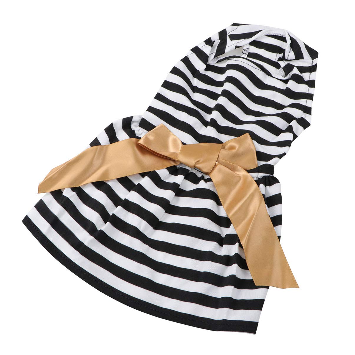 Balacoo Striped Dog Pajamas & Tutu Skirt Set - Christmas & Summer Pet Outfits with Bow Tie for Puppies | Perfect for Holidays, Parties & Photo Shoots