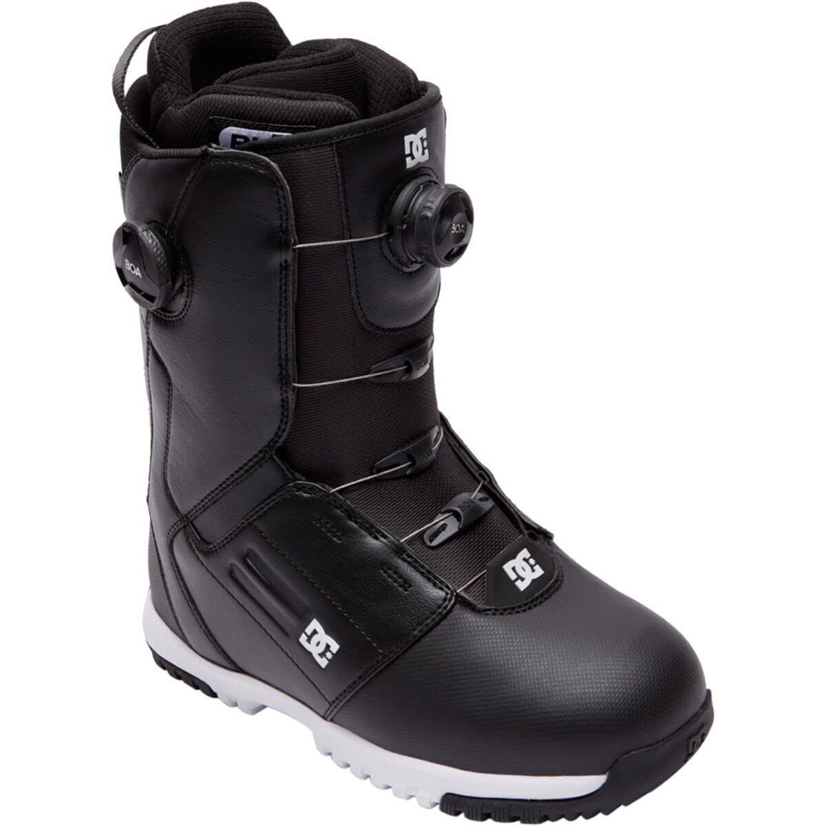 DC Shoes Control BOA Men's Snowboard Boots - Black/White - Size 11.5 | Comfortable & Durable Winter Sports Gear for Snowboarding & Outdoor Adventures