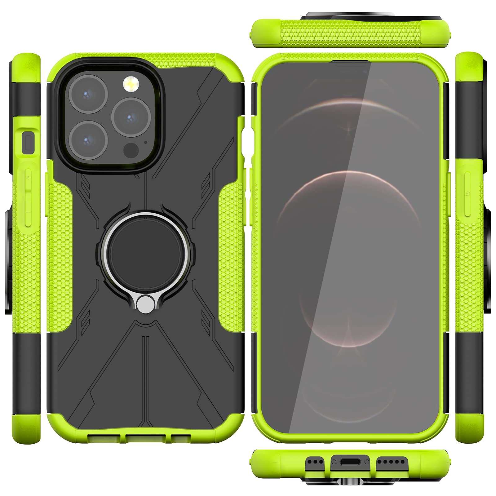 Ankoe Heavy Duty Hybrid Slim Rugged Case for iPhone 13 Pro (6.1
