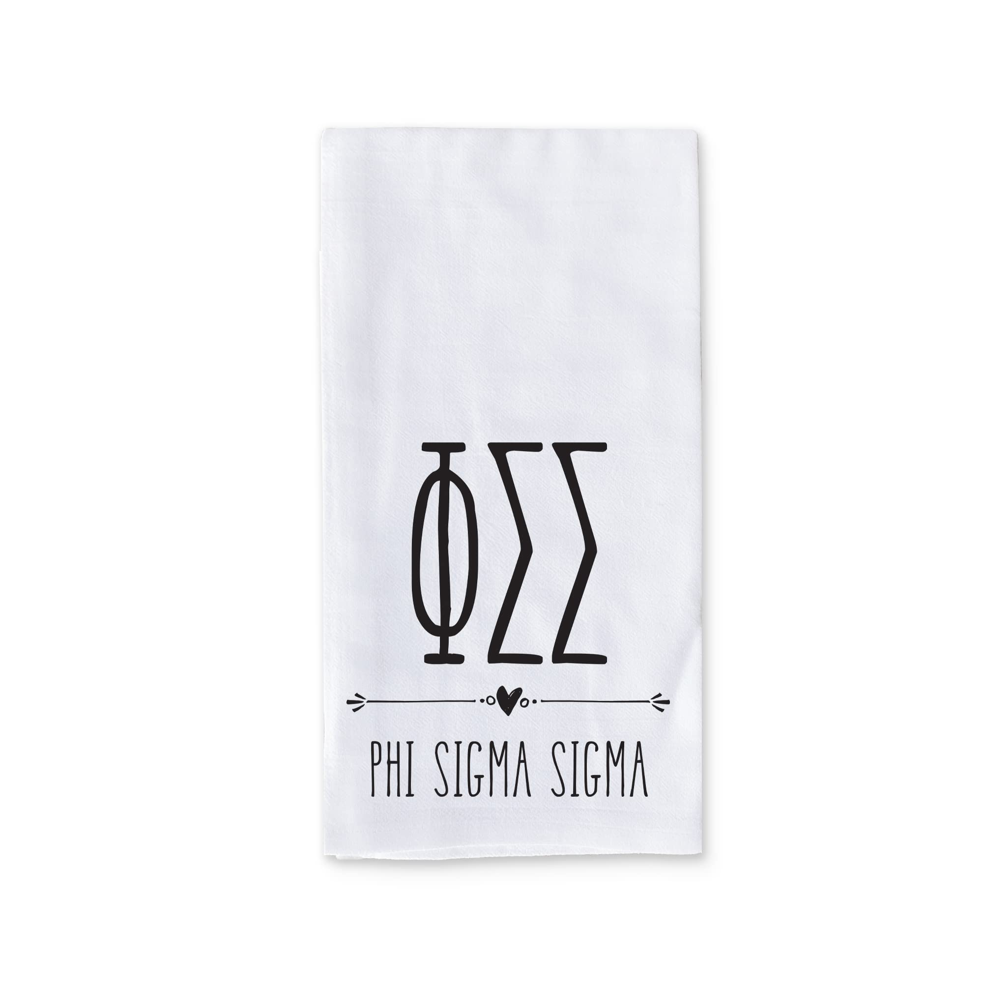 Phi Sigma Sigma Sorority Kitchen Towels - Dish & Tea Towels for Greek Decor - Perfect for Dorms & Gifts
