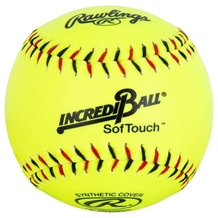 Rawlings IncrediBall Softouch 12 Inch Yellow Training Softballs - RIB12ST for Youth Baseball Practice & Soft Toss Drills