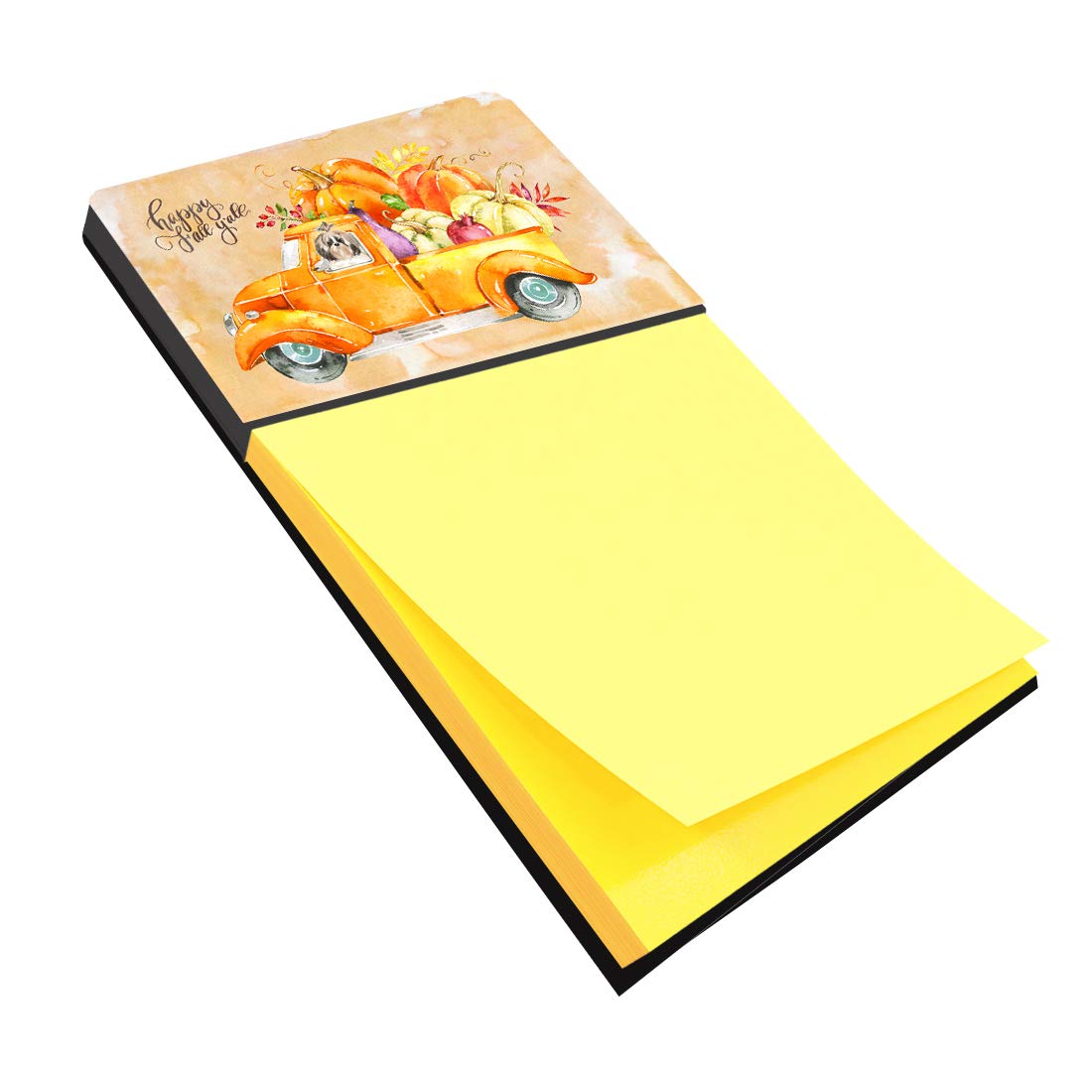 Fall Harvest Shih Tzu Sticky Note Holder - Cute Dog-Themed Office Desk Organizer for Home & Office Decor | Perfect Gift for Pet Lovers