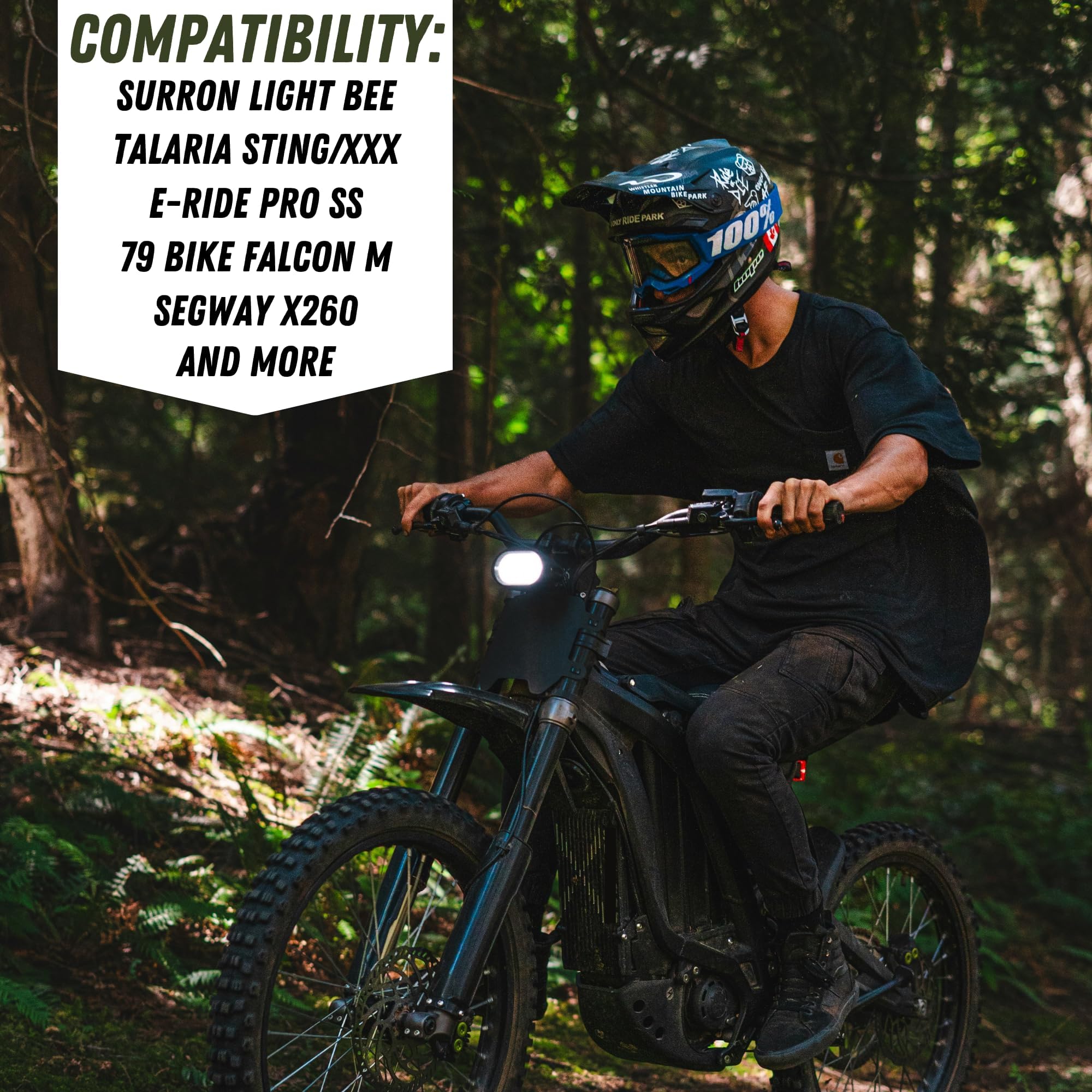Warp 9 Triple Clamp Handlebar Mount for Talaria, Surron, E-Ride Pro, 79Bike Electric Dirt Bikes - 20mm Spacer & Riser Kit with Bolts - Multiple Color Options (Blue) - Perfect for Off-Road Riding & E-Moto Upgrades