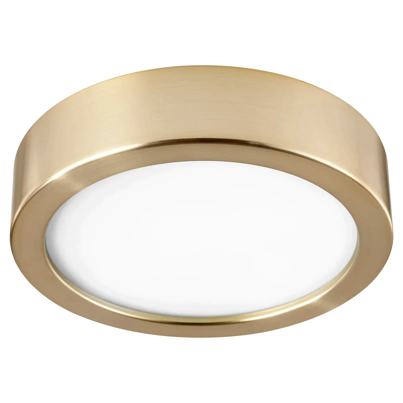Oxygen Fleet 3 9 108 40 Fan Disk LED Ceiling Fan Light Kit in Aged Brass - Energy Efficient Lighting for Living Room, Bedroom & Outdoor Spaces