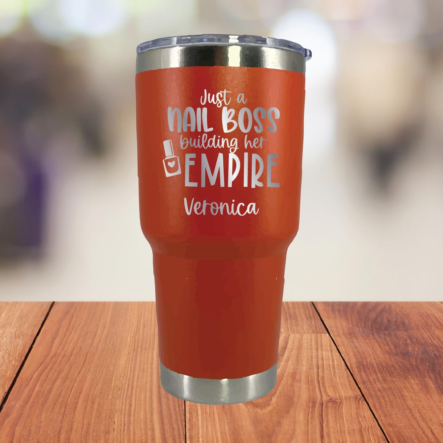 AVITO Personalized Nail Tech Tumbler - 30oz Vacuum Insulated Stainless Steel Cup with Lid - Laser Engraved Custom Design - Perfect Gift for Manicurists & Nail Technicians - Ideal for Salon, Spa, or Home Use