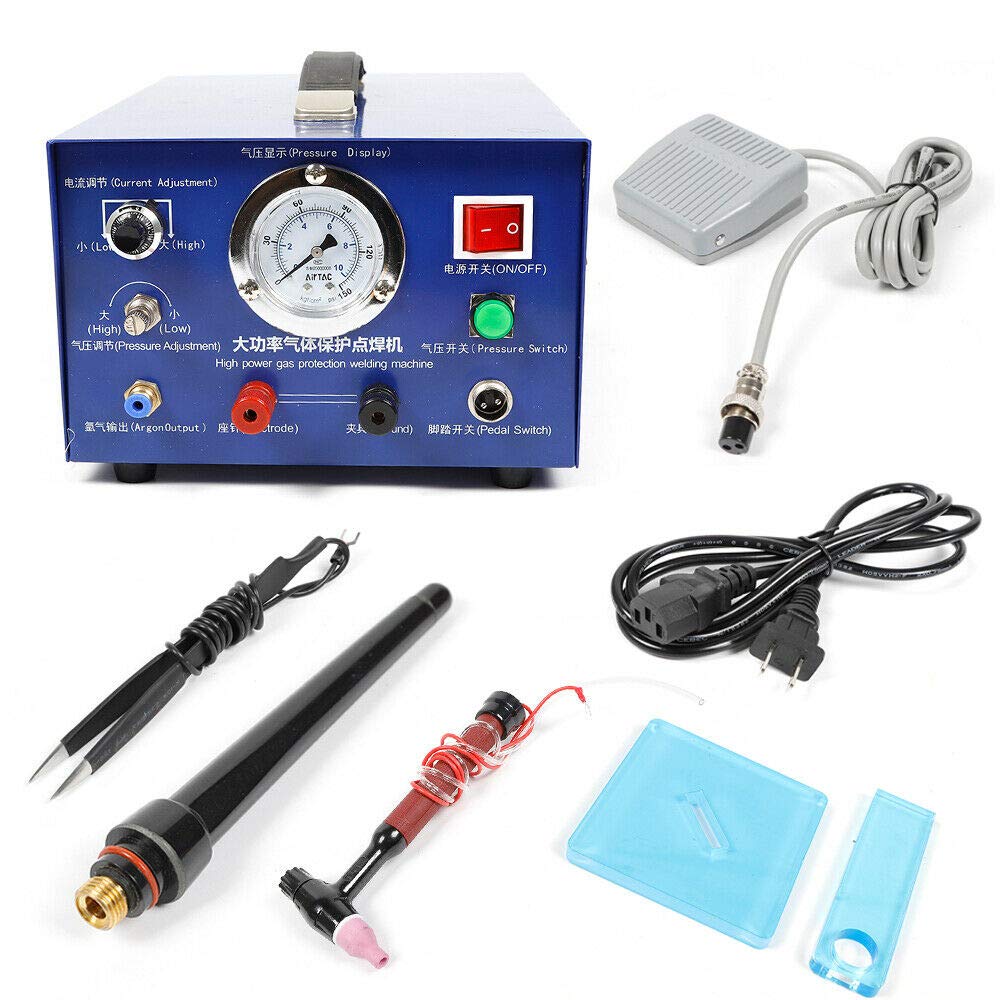 Mini Electric Jewelry Spot Welder Machine - 800W AC110V for Gold & Silver Welding - Foot Switch Included - Perfect for DIY Jewelry Making & Repair