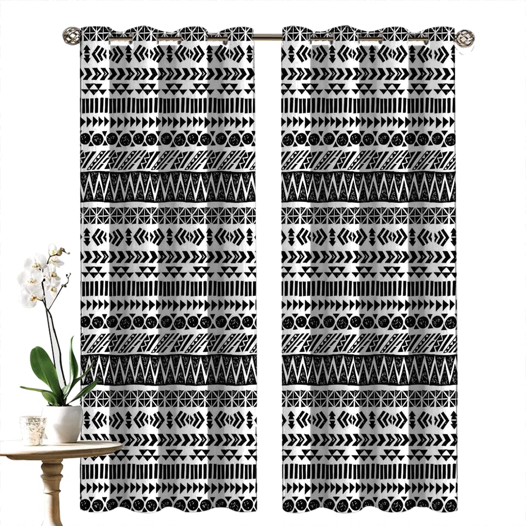 Blackout Curtains for Bedroom - Thermal Insulated Light Blocking Drapes with Grommet Top, 2 Panels (120