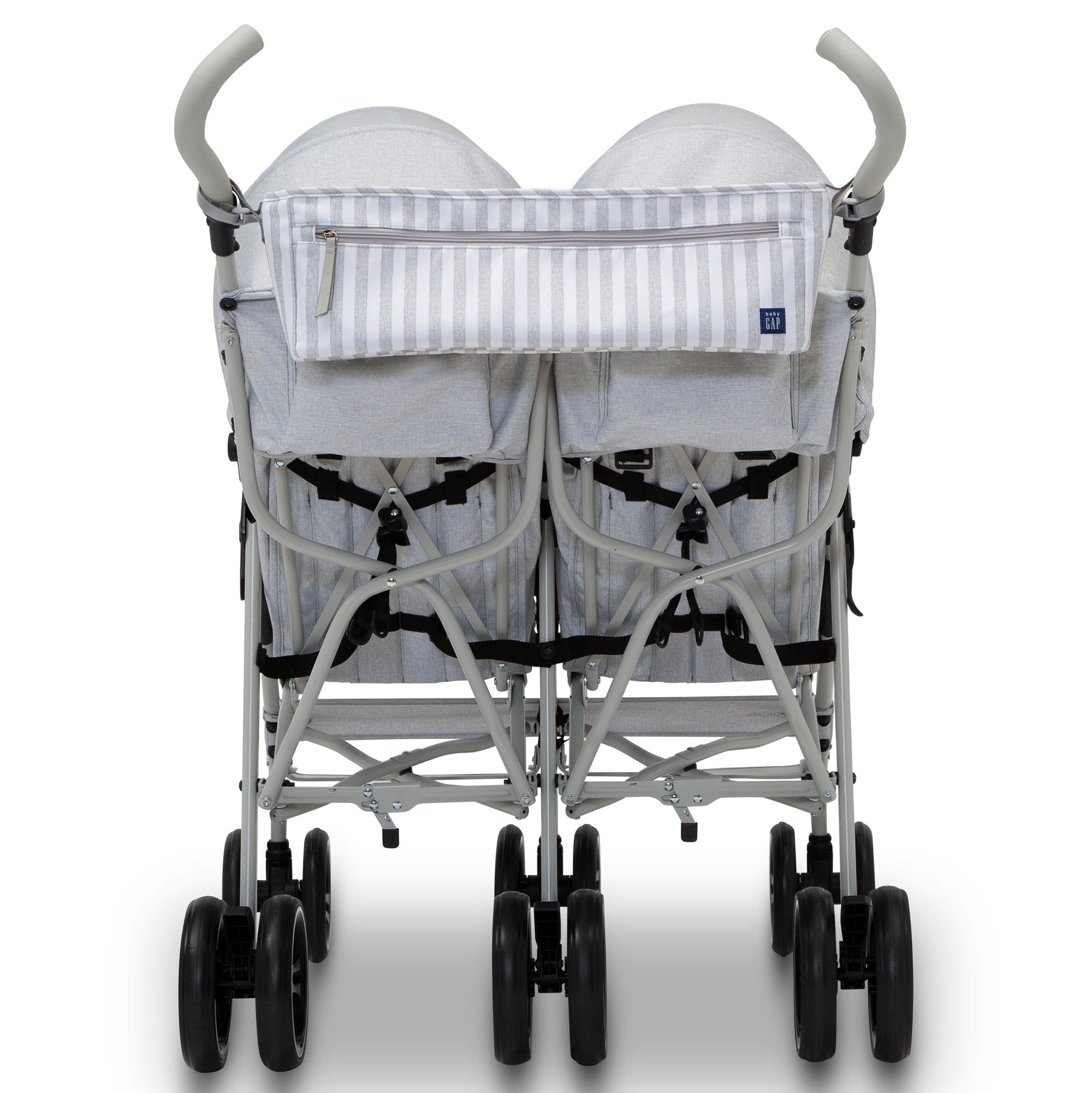 BabyGap Classic Side by Side Double Stroller - Lightweight Compact Twin Stroller for Toddlers & Infants - Perfect for Shopping, Travel & Outdoor Walks