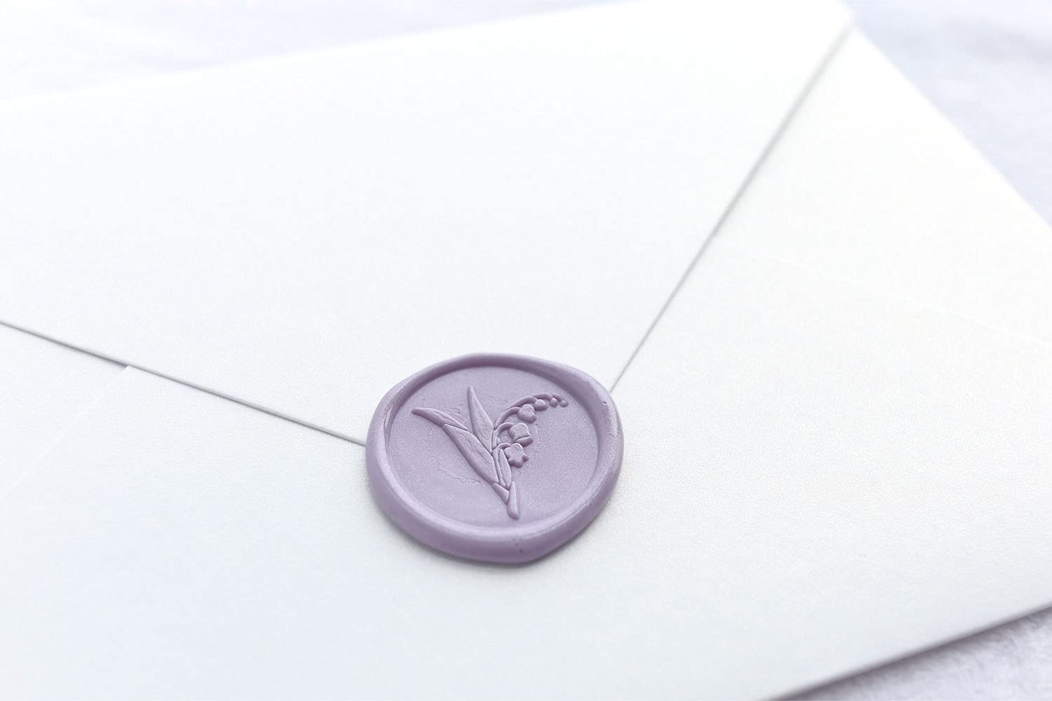Lily of The Valley Floral Wax Seal Stamp Kit - Elegant Botanical Wax Seals for Wedding Invitations, Birthday Cards & Envelope Decorations | Perfect for DIY Scrapbooking, Gift Wrapping & Special Occasions