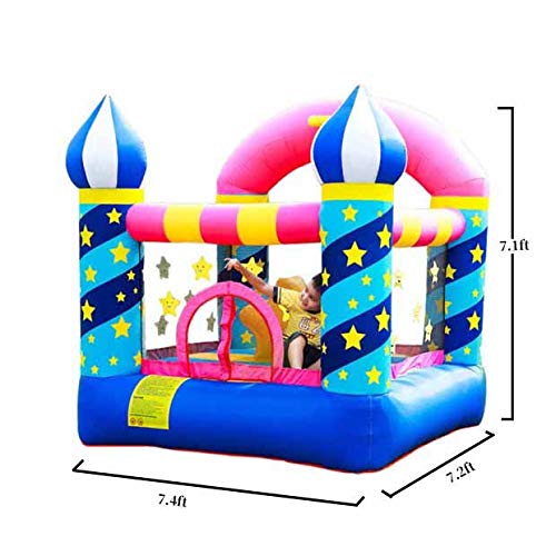 Doctor Dolphin Inflatable Bounce House for Kids - Toddler Play Center with Air Blower Pump - Perfect for Birthday Parties, Backyard Playdates & Indoor Entertainment