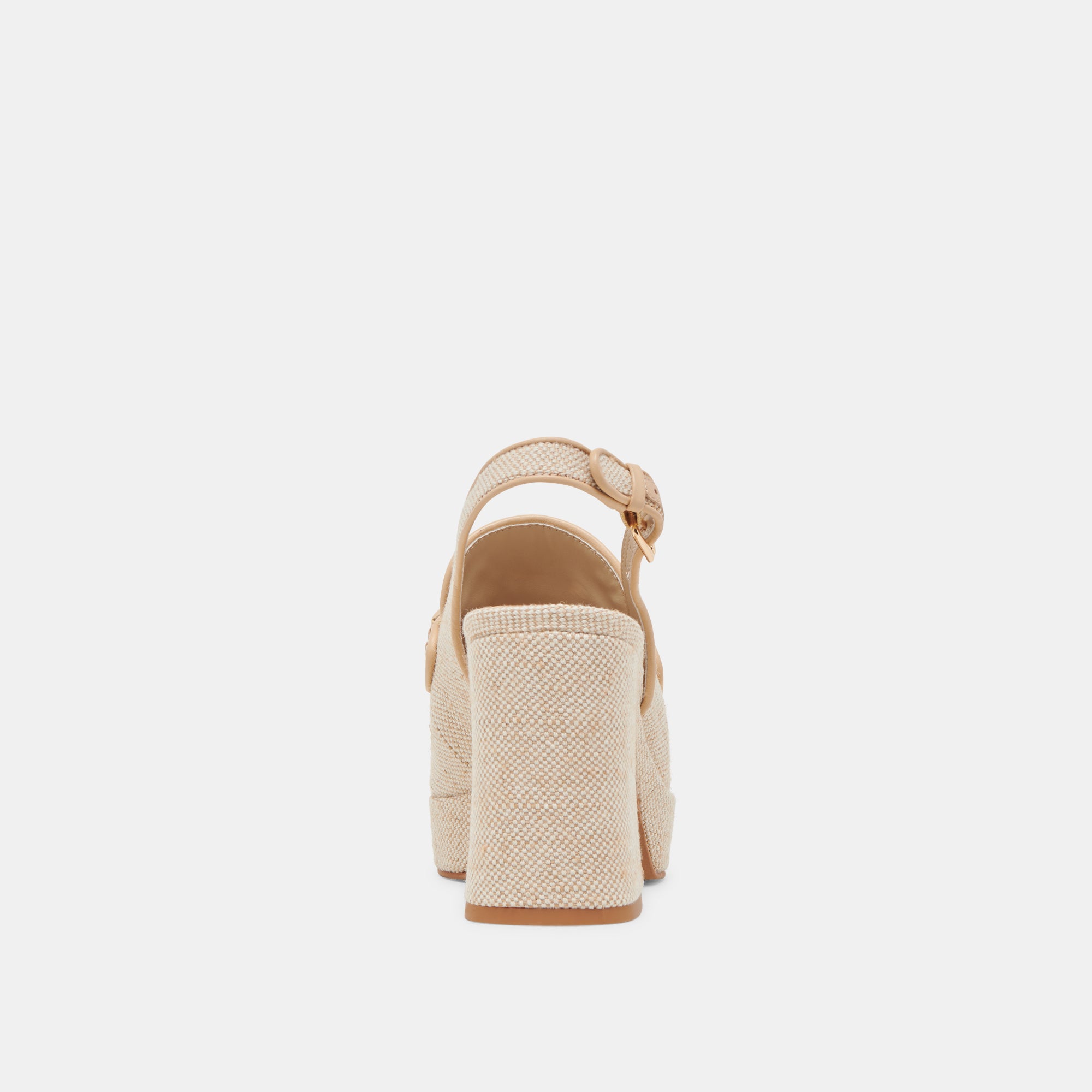SIRUS Women's Heels Sandstone Woven Leather Sandals - Comfortable Summer Dress Shoes for Weddings, Parties & Office Wear