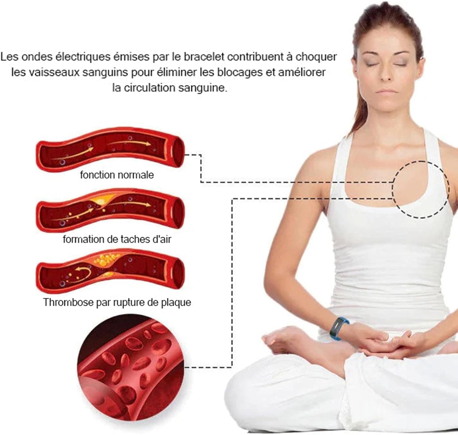 JOSFIT Ultrasonic Titanium Wristband for Men & Women - 2024 New Lympunclog Bracelet for Lymphatic Drainage & Wellness | Gym, Yoga, Workout & Daily Wear Comfort