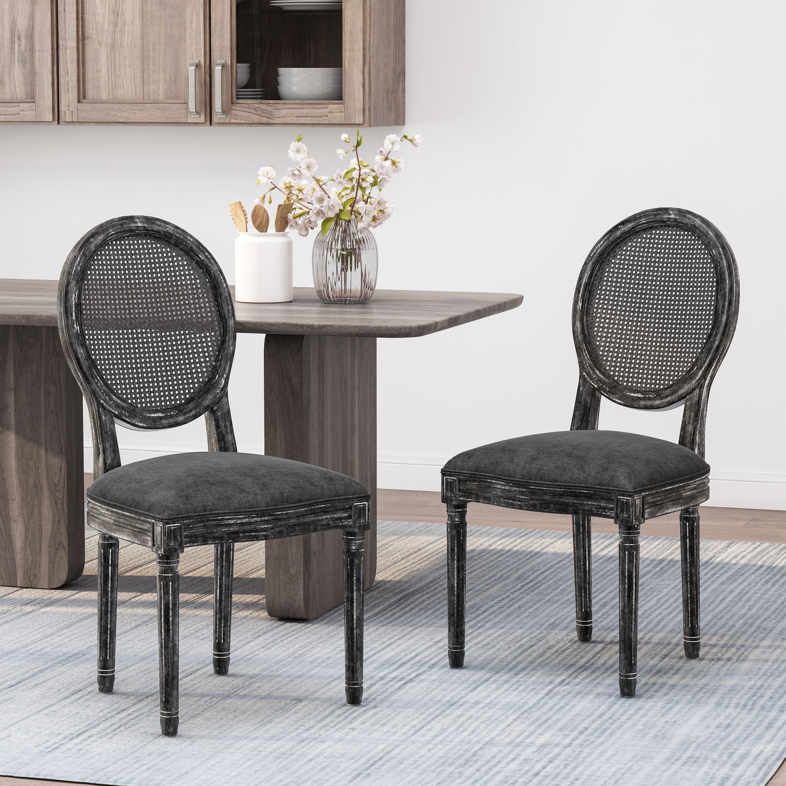 Modern Dining Chairs Set of 2 - Comfortable & Stylish MP2 Kitchen Chairs for Dining Room, Breakfast Nook, or Kitchen Island