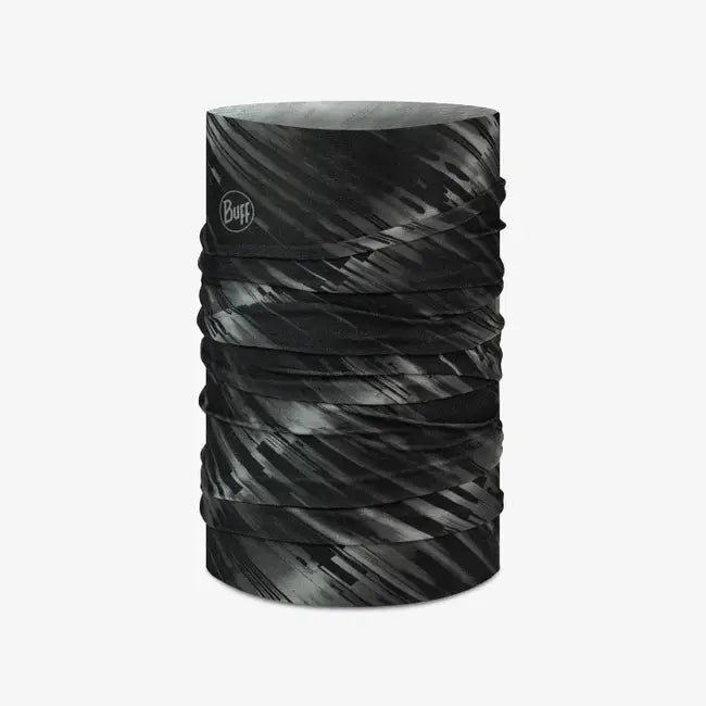 BUFF Coolnet UV+ Multifunctional Headwear - Sun Protection, Moisture Wicking & Breathable for Outdoor Activities, Hiking, Running & Cycling (Jaru Black)